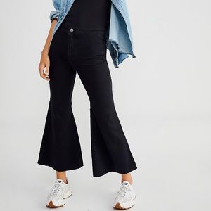 Free People Youthquake Crop Flare Jeans